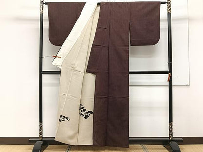 平和屋着物▽訪問着 単衣 無双 紗袷 紋紗×紗 成り物 正絹 逸品 CAAX2510xi