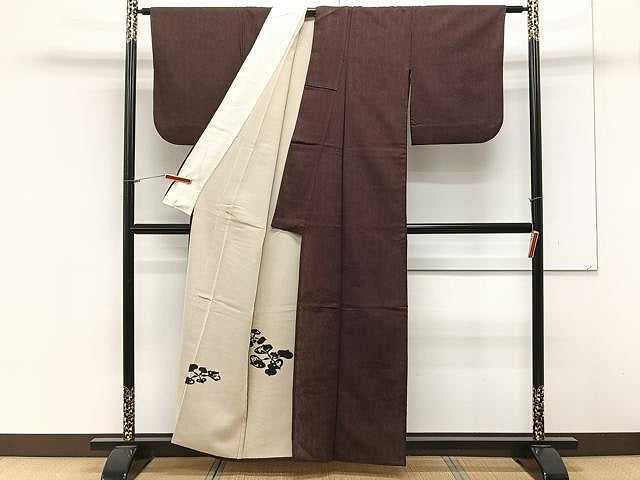 平和屋着物▽訪問着 単衣 無双 紗袷 紋紗×紗 成り物 正絹 逸品 CAAX2510xi