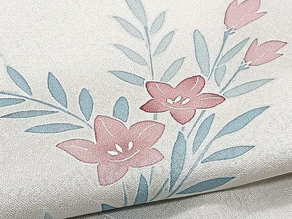 平和屋着物▽訪問着 単衣 花蝶文 正絹 逸品 CAAX2511xi