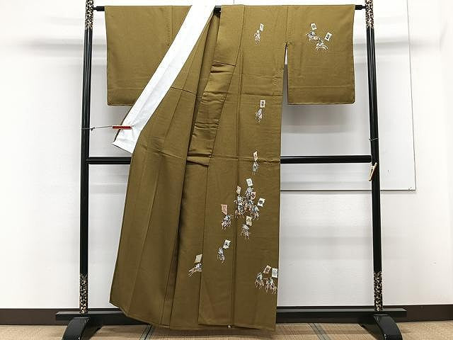 平和屋着物▽訪問着 単衣 人物文 正絹 逸品 CAAX2515xi