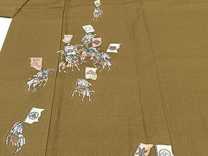 平和屋着物▽訪問着 単衣 人物文 正絹 逸品 CAAX2515xi