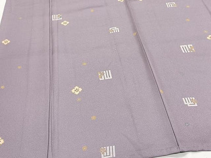 平和屋着物▽上質な小紋　単衣　源氏香　正絹　逸品　CAAX2516xi