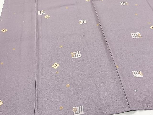 平和屋着物▽上質な小紋　単衣　源氏香　正絹　逸品　CAAX2516xi