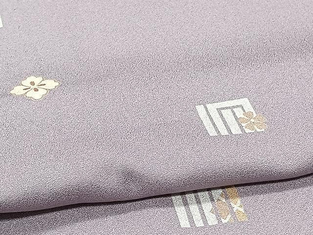平和屋着物▽上質な小紋　単衣　源氏香　正絹　逸品　CAAX2516xi