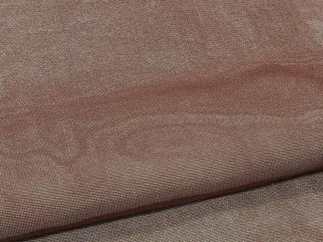 平和屋着物▽上質な色無地 単衣 赤褐色 正絹 逸品 CAAX2518xi