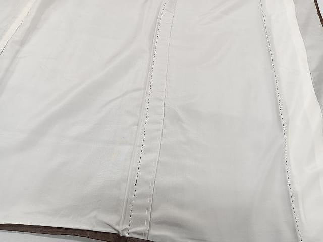 平和屋着物▽上質な色無地 単衣 赤褐色 正絹 逸品 CAAX2518xi