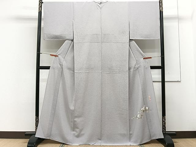 平和屋着物▽京加賀友禅 百貫達雄 色無地 単衣 素色 正絹 逸品 CAAX2522xi