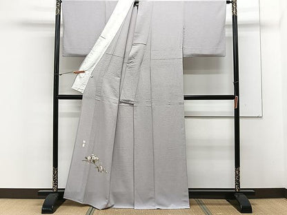 平和屋着物▽京加賀友禅 百貫達雄 色無地 単衣 素色 正絹 逸品 CAAX2522xi