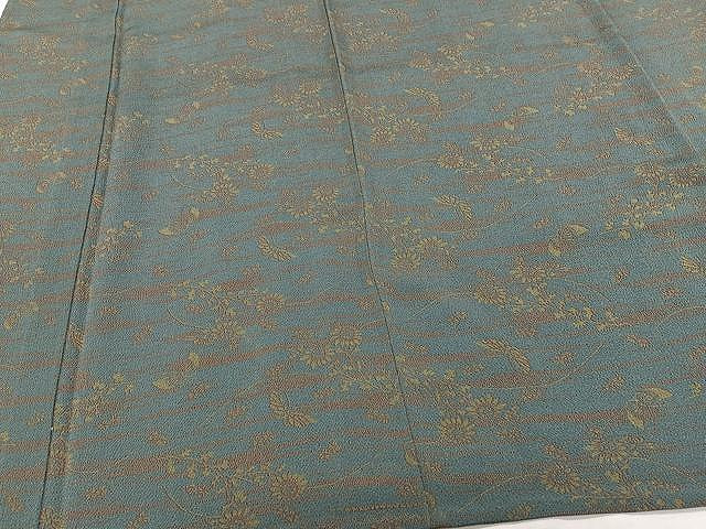 平和屋着物▽上質な小紋　単衣　花蝶文　鬼しぼ縮緬　正絹　逸品　CAAX2527xi