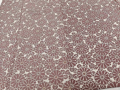 平和屋着物▽上質な小紋 単衣 菊 正絹 逸品 CAAX2529xi
