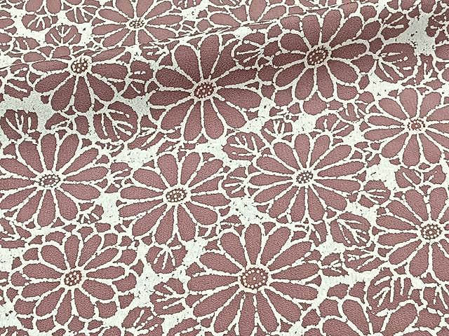 平和屋着物▽上質な小紋 単衣 菊 正絹 逸品 CAAX2529xi