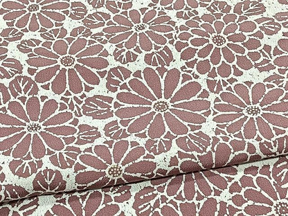 平和屋着物▽上質な小紋 単衣 菊 正絹 逸品 CAAX2529xi