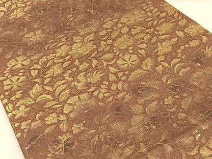 平和屋着物◎六通柄袋帯 花鳥文 金糸 正絹 逸品 CAAX2804id
