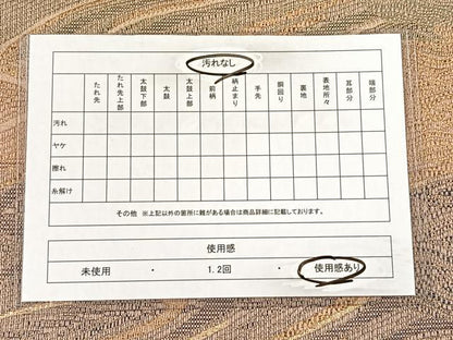 平和屋着物◎六通柄袋帯　霞文　金糸　正絹　逸品　CAAX2819id