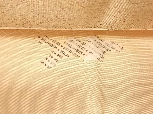 平和屋着物◎西陣 全通柄袋帯 霞文 金糸 正絹 逸品 CAAX2904id