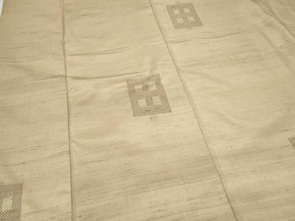 平和屋着物●上質な紬　100亀甲　吉祥文　正絹　逸品　CAAX3048th