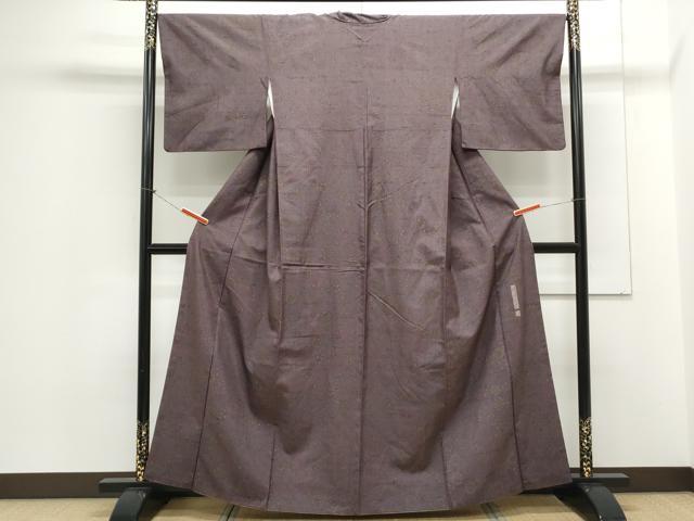 平和屋着物●上質な小紋　作家物　紬地　吉祥文　正絹　逸品　CAAX3049th
