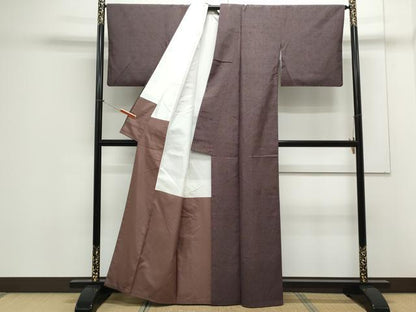 平和屋着物●上質な小紋　作家物　紬地　吉祥文　正絹　逸品　CAAX3049th