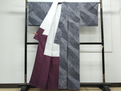 平和屋着物●上質な小紋 紬地 吉祥文 正絹 逸品 未使用 CAAX3051th