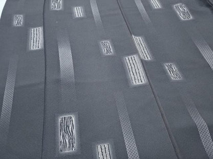 平和屋着物●男性 小紋 短冊吉祥文 蛍暈し 正絹 逸品 CAAX3063th