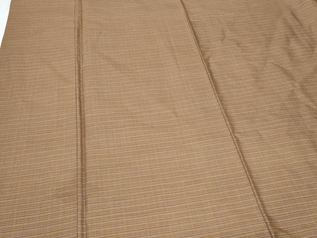平和屋着物●男性　紬　格子文　正絹　逸品　CAAX3068th