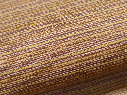 平和屋着物●男性　紬　格子文　正絹　逸品　CAAX3068th