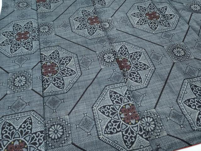 平和屋着物●本場大島紬 吉祥文 正絹 逸品 CAAX3073th