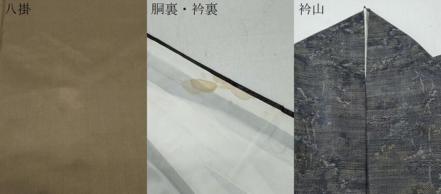 平和屋着物●本場大島紬　9マルキ　樹林文　正絹　逸品　CAAX3080th
