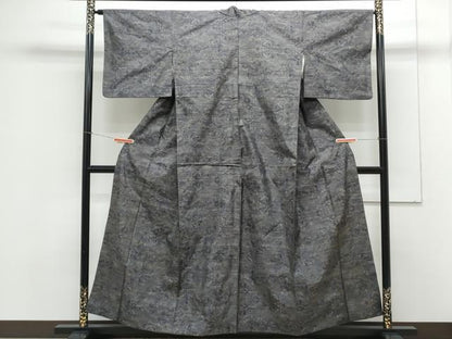 平和屋着物●本場大島紬　9マルキ　樹林文　正絹　逸品　CAAX3080th