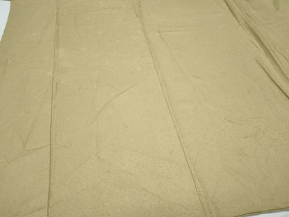 平和屋着物●上質な色無地　舞花地紋　利休茶色　正絹　逸品　CAAX3086th