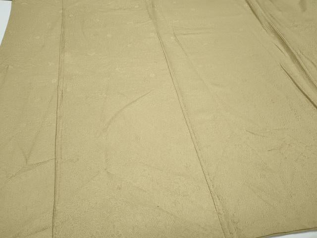 平和屋着物●上質な色無地　舞花地紋　利休茶色　正絹　逸品　CAAX3086th