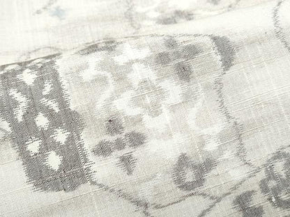 平和屋着物●上質な紬　吉祥花文　正絹　逸品　CAAX3091th