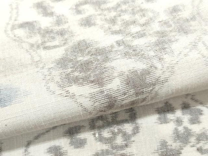 平和屋着物●上質な紬　吉祥花文　正絹　逸品　CAAX3091th