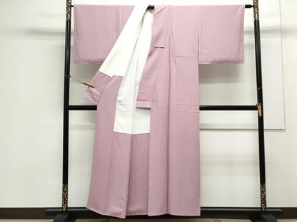 平和屋着物●上質な色無地　石竹色　正絹　逸品　CAAX3116th