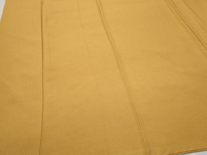 平和屋着物●上質な色無地　柑子色　正絹　逸品　CAAX3122th