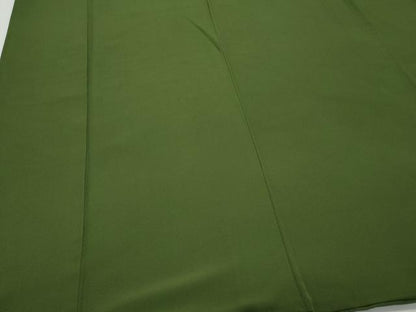平和屋着物●上質な色無地 苔色 正絹 逸品 CAAX3123th