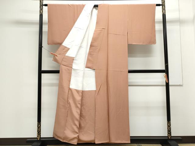 平和屋着物●上質な色無地　作家物　東雲色　幻の岩石染　正絹　逸品　未使用　CAAX3124th