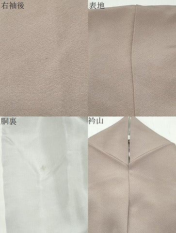 平和屋着物●上質な色無地　鳩羽鼠色　正絹　逸品　CAAX3127th