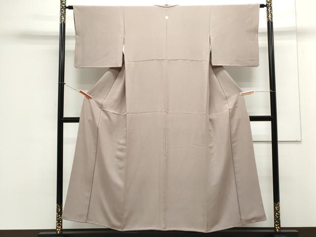 平和屋着物●上質な色無地　鳩羽鼠色　正絹　逸品　CAAX3127th