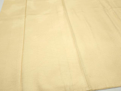 平和屋着物●上質な色無地 立波地紋 蜂蜜色 正絹 逸品 CAAX3129th