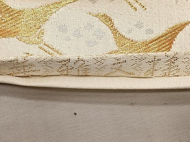 平和屋着物◎六通柄袋帯　九百錦　華雅文様　金銀糸　正絹　逸品　CAAX3336qv
