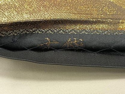 平和屋着物◎六通柄 本袋帯 花のしらべ 銀糸 正絹 逸品 CAAX3541qv