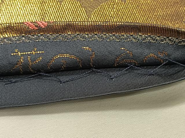 平和屋着物◎六通柄 本袋帯 花のしらべ 銀糸 正絹 逸品 CAAX3541qv