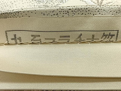 平和屋着物◎六通柄袋帯　唐織　瑞宝御所車文　九百プラチナ箔　正絹　逸品　CAAX3568qv