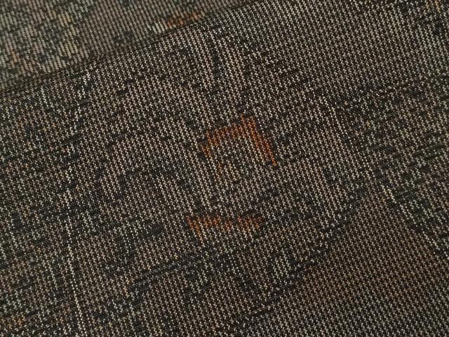 平和屋着物■上質な紬 更紗花文 正絹 逸品 CAAX3651ev