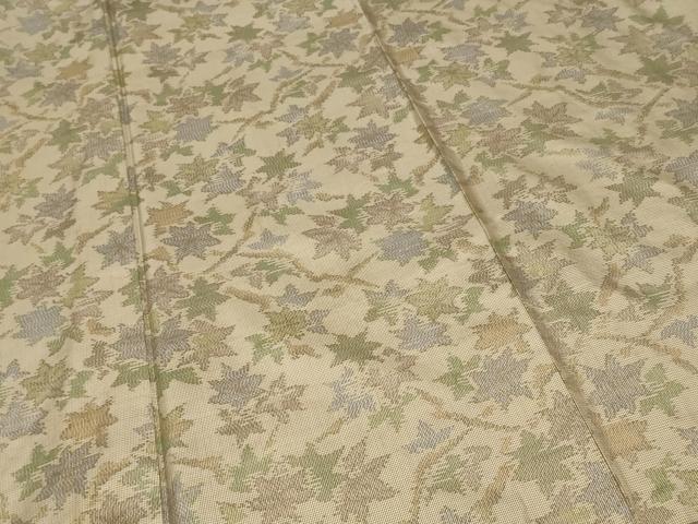 平和屋着物■上質な紬　枝楓文　正絹　逸品　CAAX4222ev