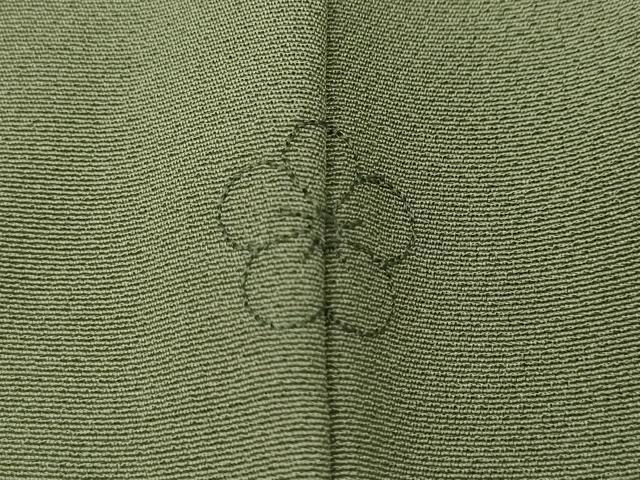平和屋着物●豪華色留袖　駒刺繍　草花文　金彩　正絹　逸品　CAAX4411ut