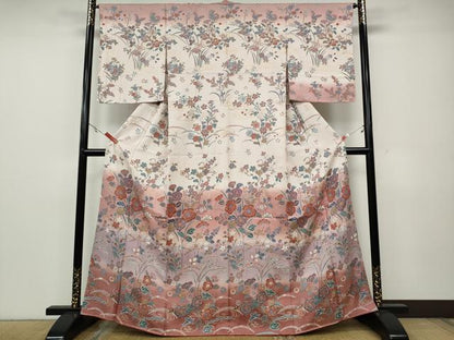 平和屋着物●訪問着　辻が花　暈し染め　金彩　正絹　逸品　未使用　CAAX4415ut