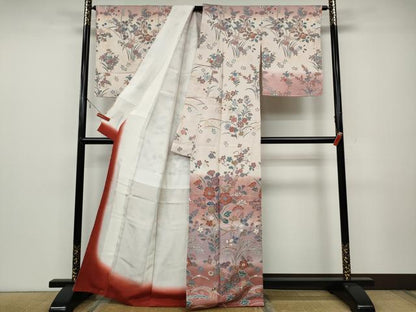 平和屋着物●訪問着　辻が花　暈し染め　金彩　正絹　逸品　未使用　CAAX4415ut