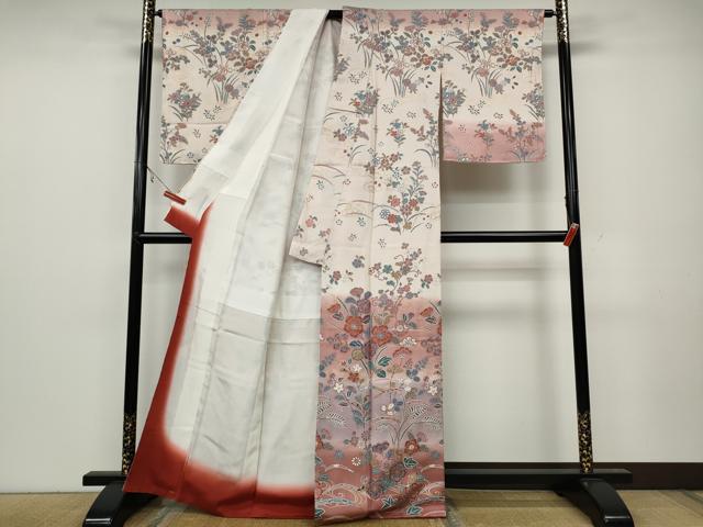 平和屋着物●訪問着　辻が花　暈し染め　金彩　正絹　逸品　未使用　CAAX4415ut